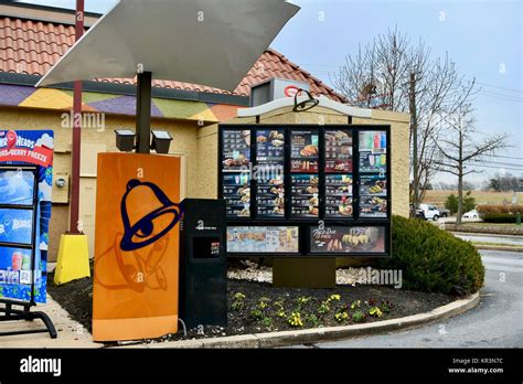 This Taco Bell has four drive-thru lanes, each of which serves a different purpose. . Taco bell drive thru